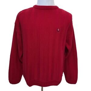 Chaps Ralph Lauren Vintage Red Hand Framed Sweater Men L